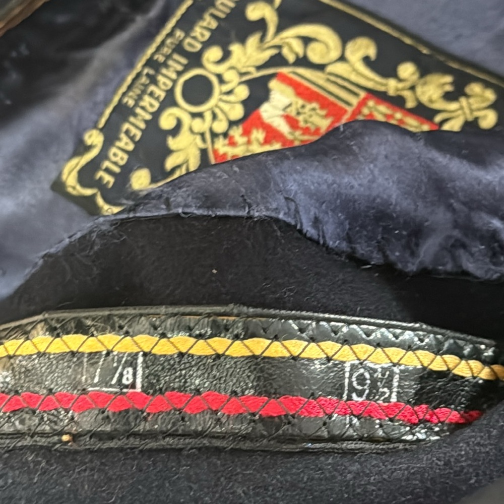 Vintage HOQUY Beret De Luxe Navy Blue - Picture 11 of 16